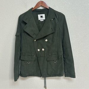 Anthropologie Daughters of the Liberation Women’s Military Style Jacket Green 6